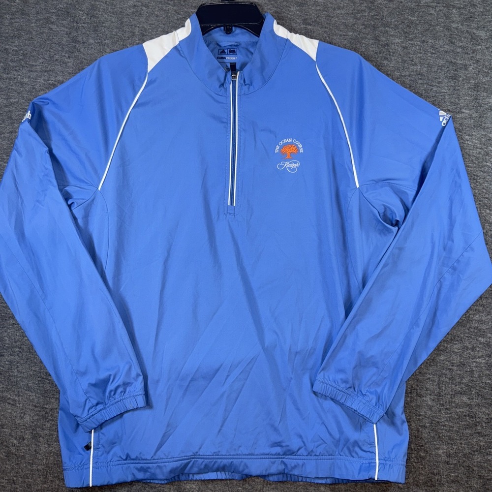 Kiawah Adidas Blue and White Windbreaker Jacket